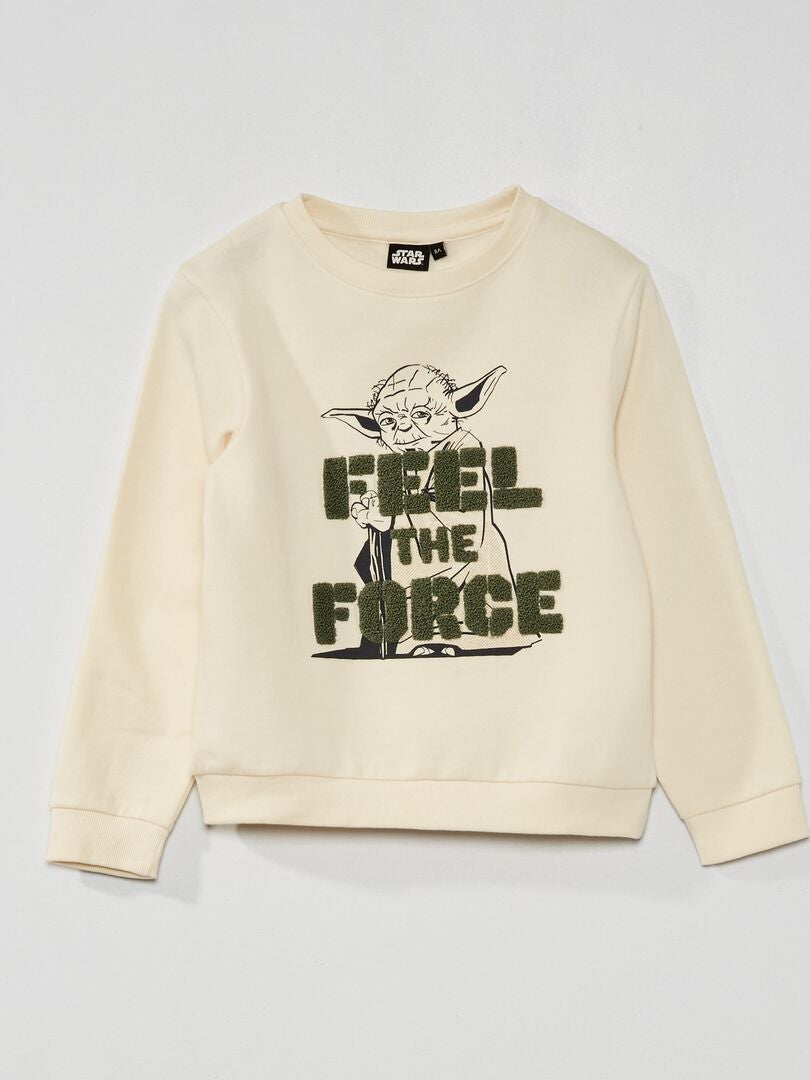 Sweater met print 'Star Wars' BIEGE - Kiabi