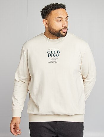 Sweater met print voor/achter