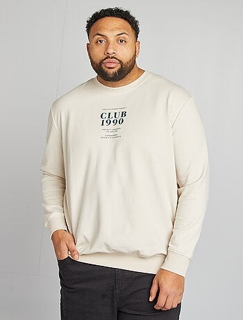 Sweater met print voor/achter