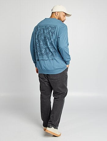 Sweater met print voor/achter