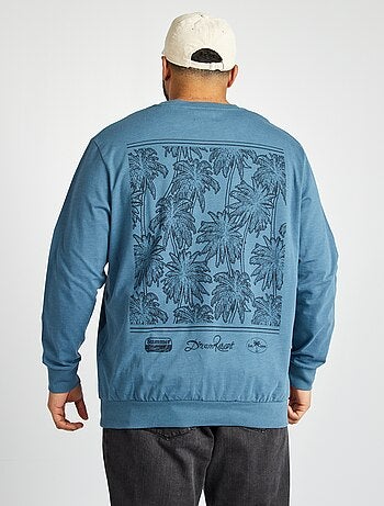 Sweater met print voor/achter