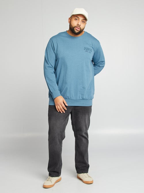 Sweater met print voor/achter - Kiabi