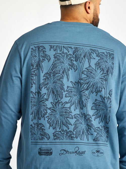 Sweater met print voor/achter - Kiabi