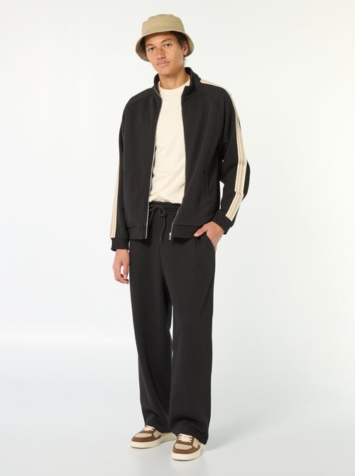 Sweater met rits en bies opzij - Kiabi