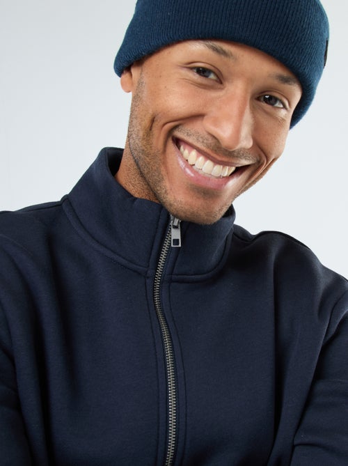 Sweater met rits en opstaande kraag - Kiabi