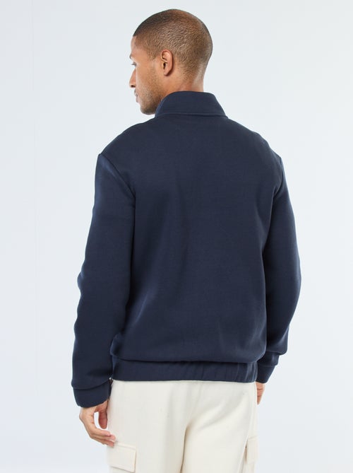 Sweater met rits en opstaande kraag - Kiabi