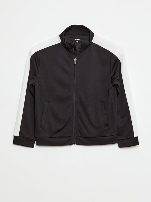 Sweater met rits en opstaande kraag - Kiabi