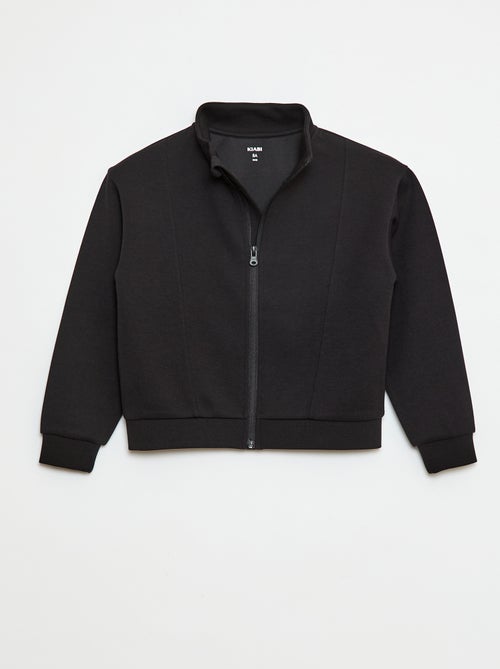 Sweater met rits en opstaande kraag - Kiabi