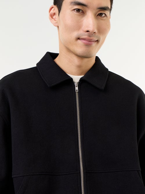 Sweater met rits en overhemdkraag - Kiabi Sweater met rits en overhemdkraag - Kiabi
