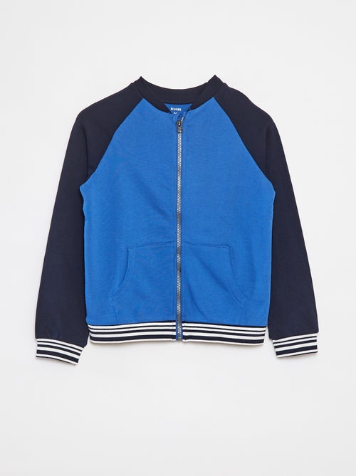 Sweater met rits en ronde hals - Kiabi