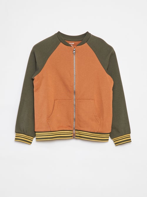 Sweater met rits en ronde hals - Kiabi