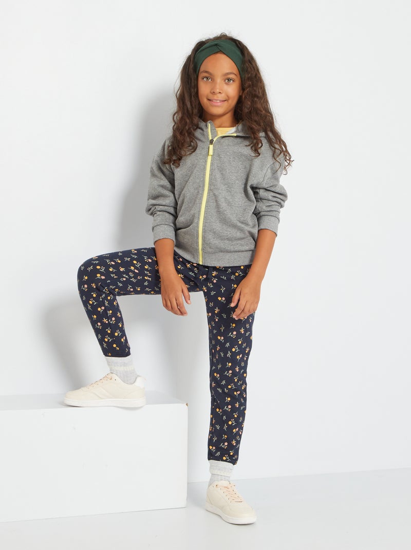 Sweater met rits GRIJS - Kiabi