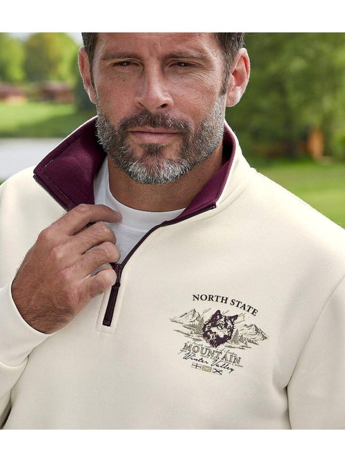 Sweater met rits North State - ATLAS FOR MEN - Kiabi