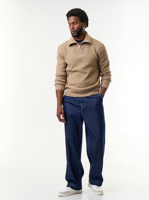 Sweater met ritskraag - Kiabi