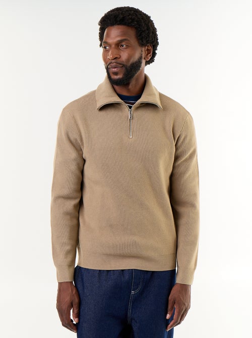 Sweater met ritskraag - Kiabi