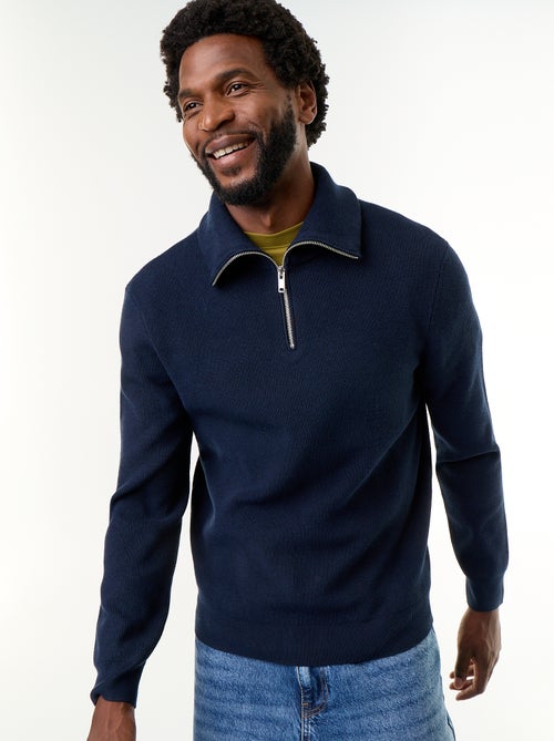 Sweater met ritskraag - Kiabi