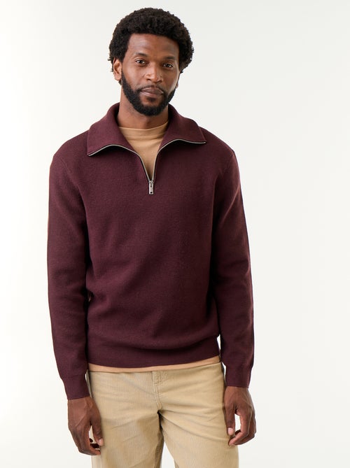 Sweater met ritskraag - Kiabi