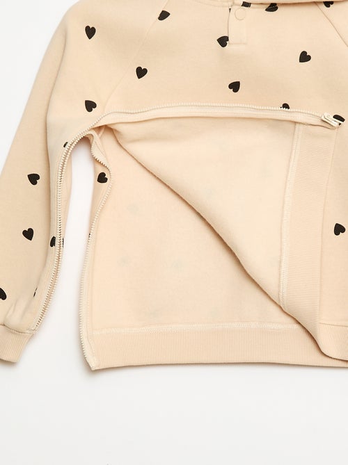 Sweater met ritsopeningen aan de zijkanten - gemakkelijk aan te trekken collectie - Kiabi