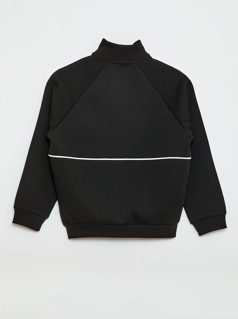 Sweater met ritssluiting Zwart - Kiabi