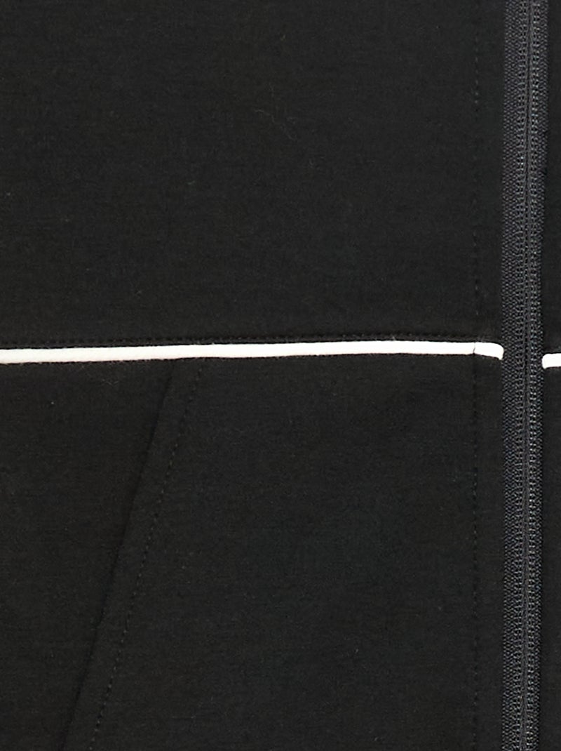 Sweater met ritssluiting Zwart - Kiabi