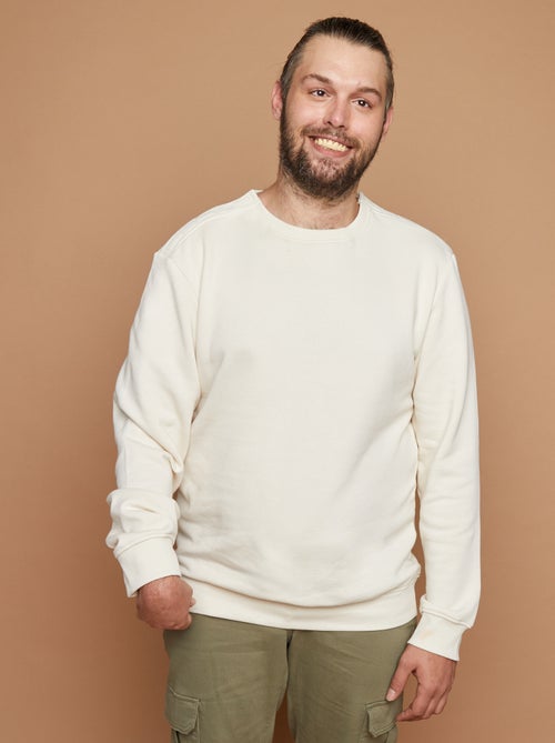 Sweater met ronde hals - gemakkelijk aan te trekken collectie - Kiabi