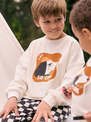 Sweater met ronde hals - Grafik Edition