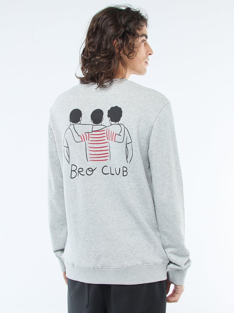 Sweater met ronde hals 'Agathe Sorlet x Kiabi' - Valentijnsdag Grijs - Kiabi