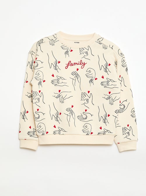 Sweater met ronde hals 'Agathe Sorlet x Kiabi' - Valentijnsdag - Kiabi Sweater met ronde hals 'Agathe Sorlet x Kiabi' - Valentijnsdag - Kiabi