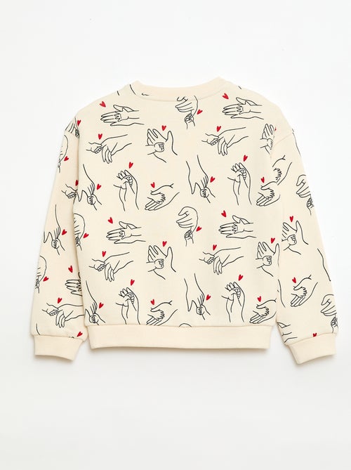 Sweater met ronde hals 'Agathe Sorlet x Kiabi' - Valentijnsdag - Kiabi Sweater met ronde hals 'Agathe Sorlet x Kiabi' - Valentijnsdag - Kiabi