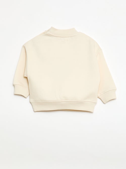 Sweater met ronde hals brother and sister - Kiabi