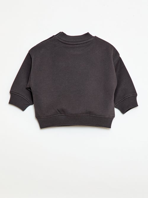 Sweater met ronde hals brother and sister - Kiabi