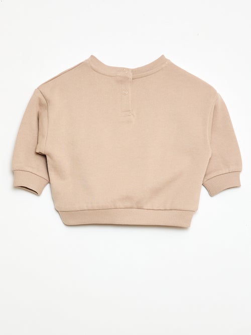 Sweater met ronde hals en opgestikte zak - Kiabi