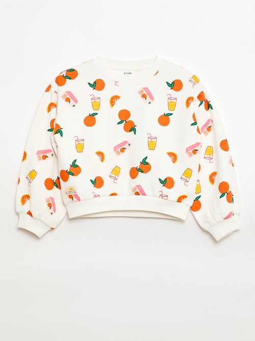 Sweater met ronde hals en print - Grafik Edition - Kiabi