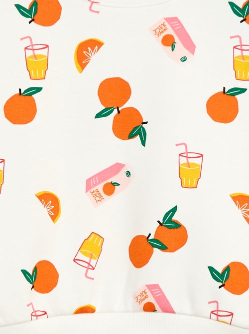 Sweater met ronde hals en print - Grafik Edition - Kiabi