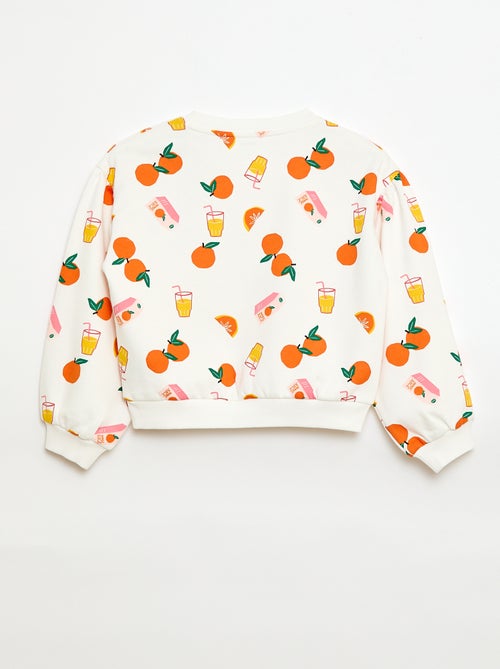 Sweater met ronde hals en print - Grafik Edition - Kiabi