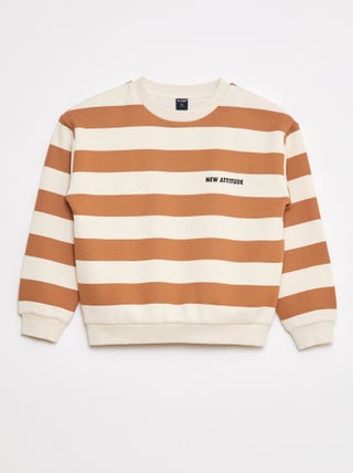 Sweater met ronde hals en print