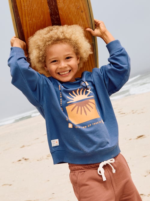 Sweater met ronde hals en print - Kiabi