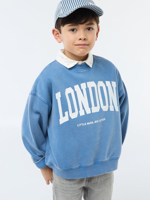 Sweater met ronde hals en print - Kiabi Sweater met ronde hals en print - Kiabi