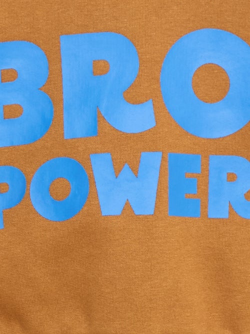 Sweater met ronde hals en print - Kiabi