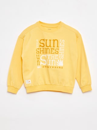 Sweater met ronde hals en print
