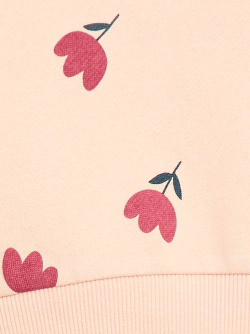 Sweater met ronde hals en print - Kiabi