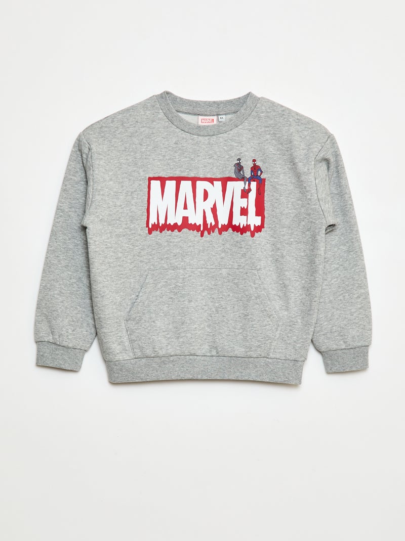 Sweater met ronde hals 'Marvel' Grijs - Kiabi