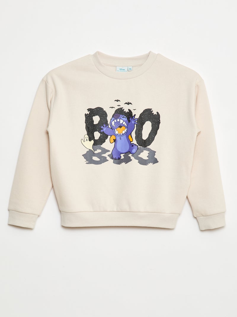 Sweater met ronde hals 'Stitch' Grijs - Kiabi