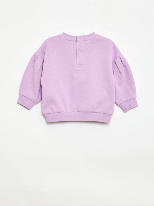 Sweater met ronde hals van lichte sweaterstof met motief - Kiabi