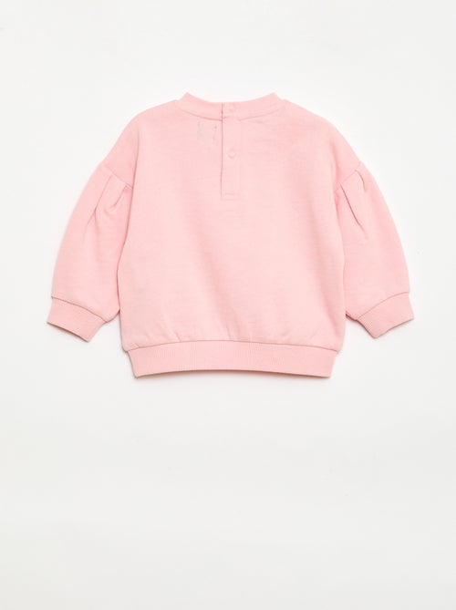 Sweater met ronde hals van lichte sweaterstof met motief - Kiabi