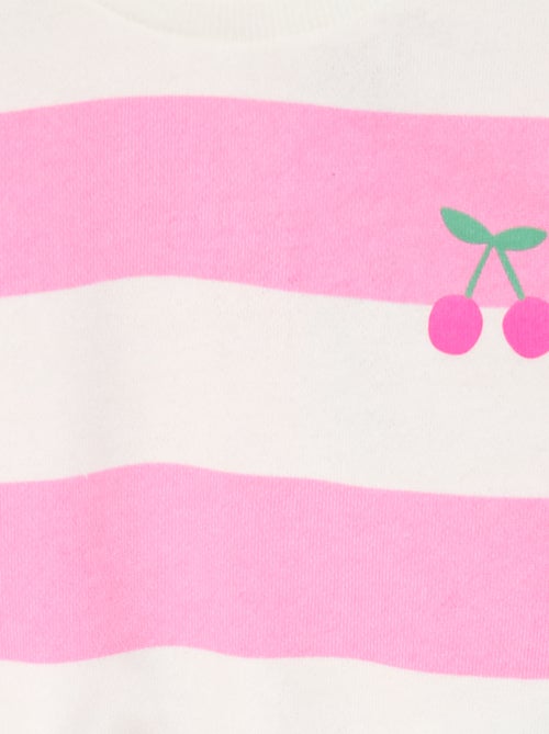 Sweater met ronde hals van lichte sweaterstof met motief - Kiabi