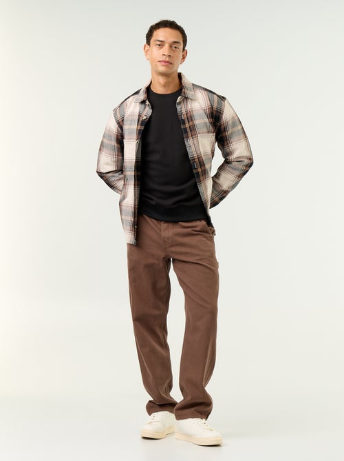 Sweater met ronde hals van piquéstof - Kiabi Sweater met ronde hals van piquéstof - Kiabi