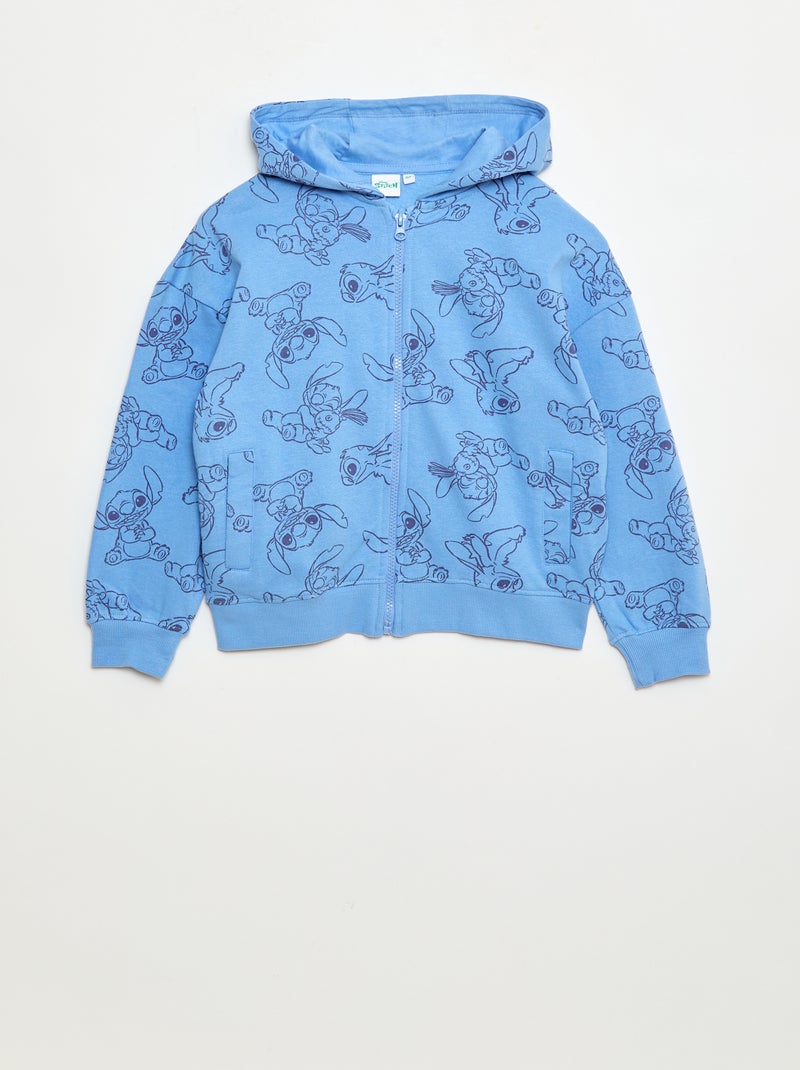 Sweater met 'Stitch'/'Disney'-motiefje Blauw - Kiabi