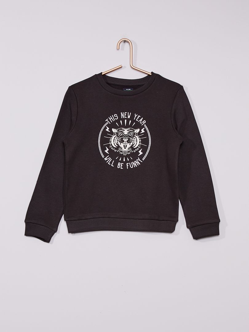 arm heilig warm Sweater met tijgerprint - GRIJS - Kiabi - 8.00€