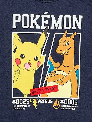 Sweater 'Pokémon' 'Pikachu' & 'Dracofeu' met ronde hals